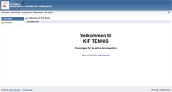 Desktop Screenshot of kif-tennis.halbooking.dk